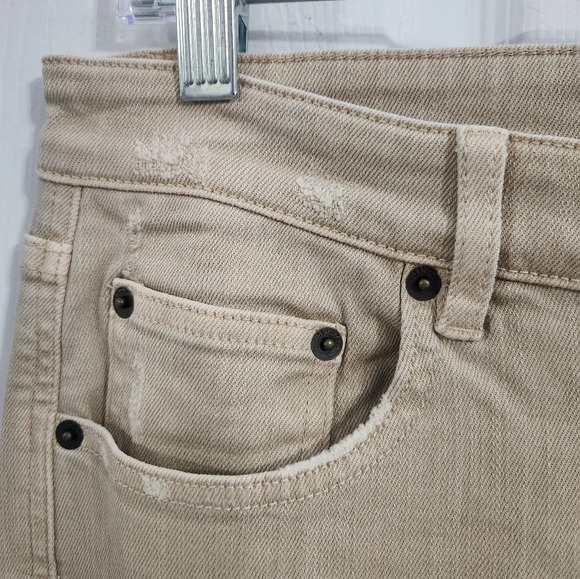 Ser.o.ya diego jeans khaki distressed raw hem streetwear grunge men size 35 - Picture 13 of 16